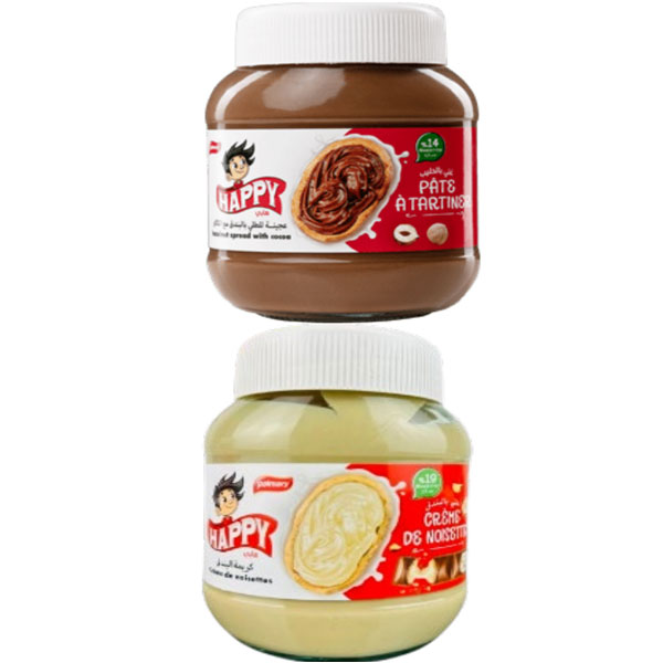 شيكولاتة هابي 700g علبة زجاج 6*1